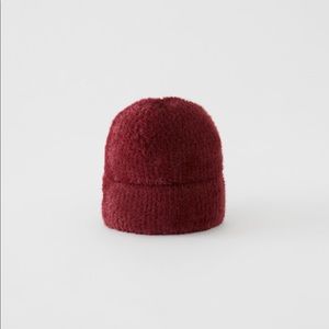 Zara feather knit hat